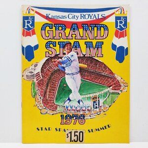 Kansas City Royals Vintage 1976 Program Grand Slam 70s KC MLB Baseball